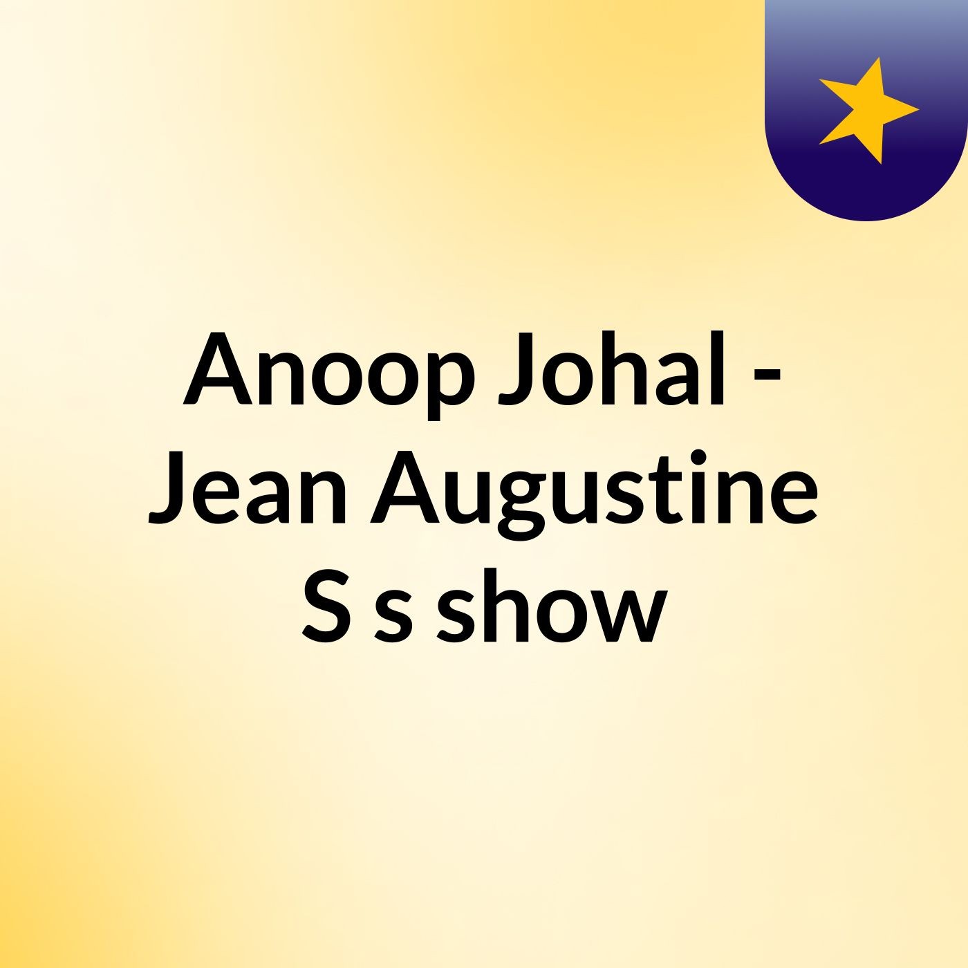 Anoop Johal - Jean Augustine S's show