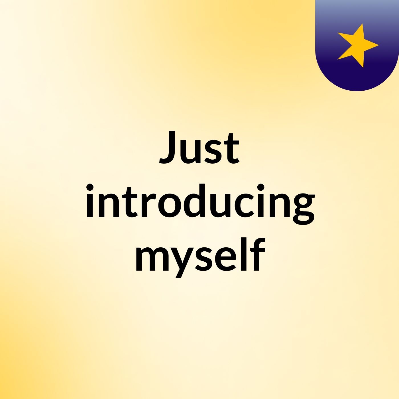 Just introducing myself cover art