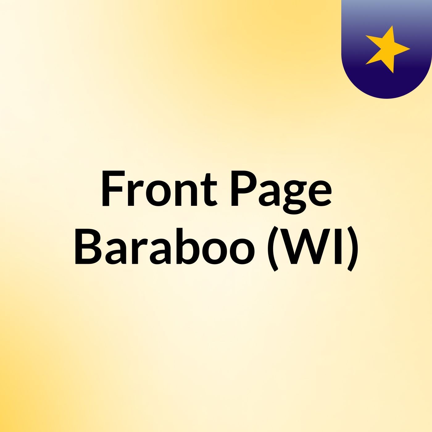 Front Page Baraboo (WI)