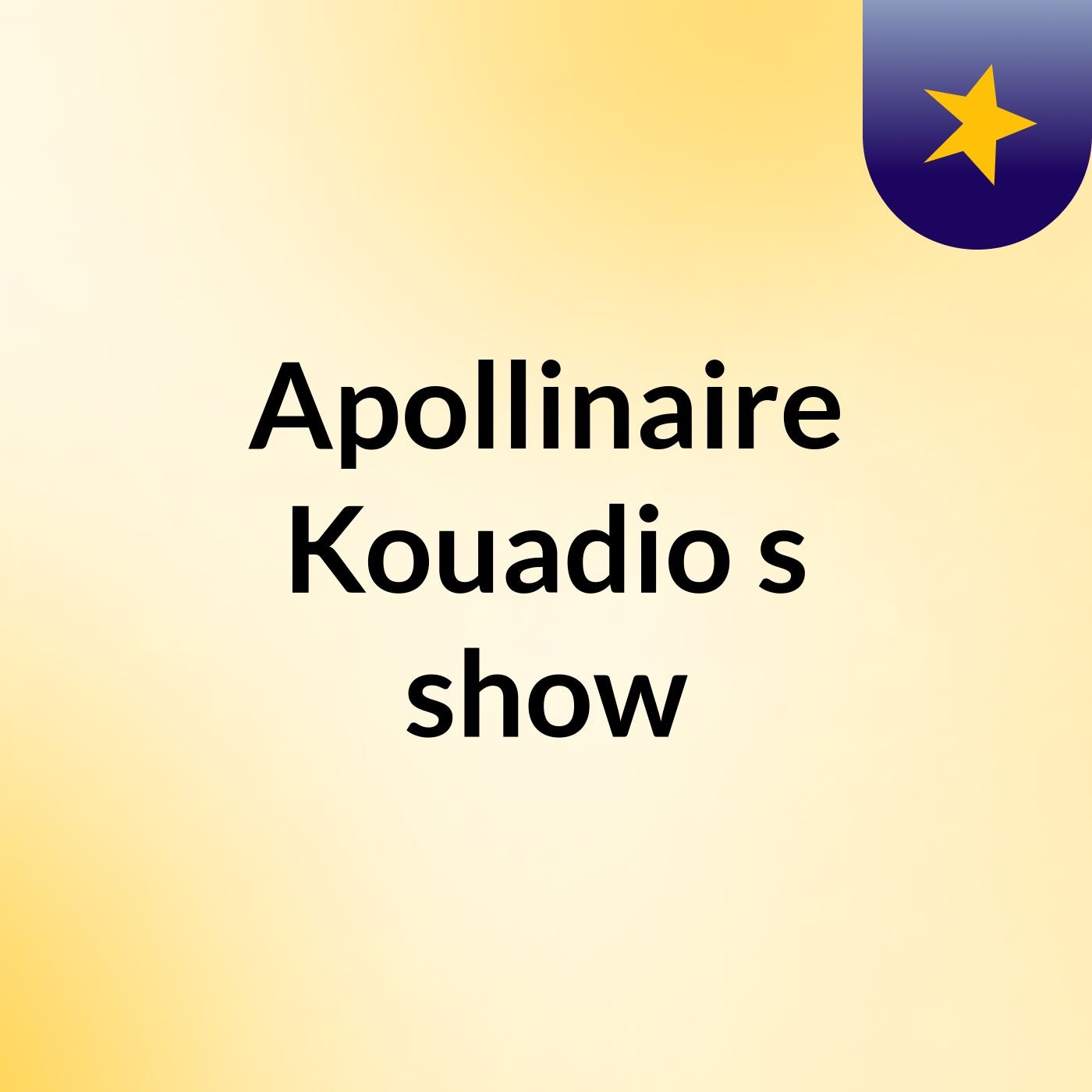 Apollinaire Kouadio's show