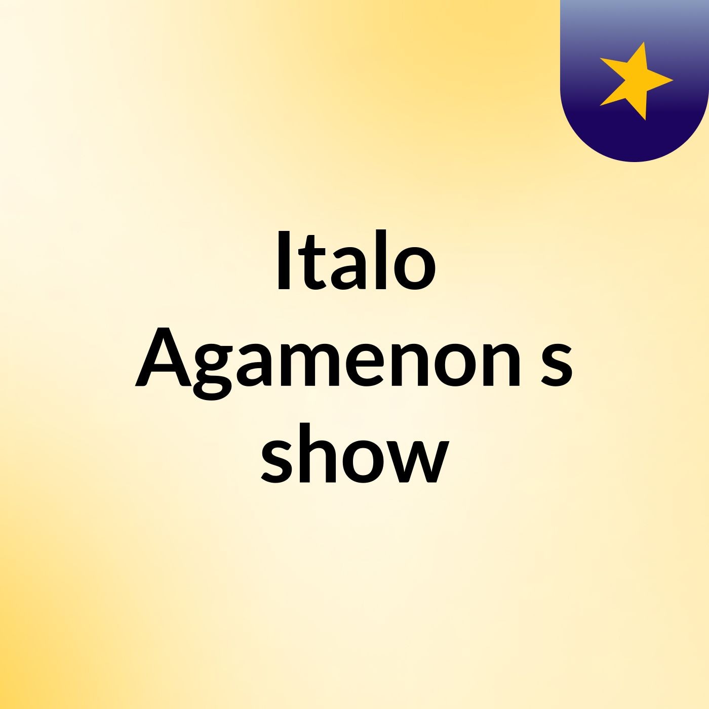 Italo Agamenon's show