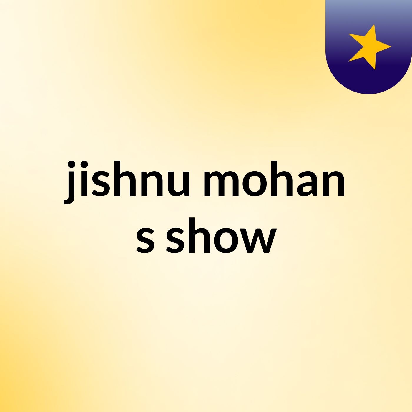 jishnu mohan's show