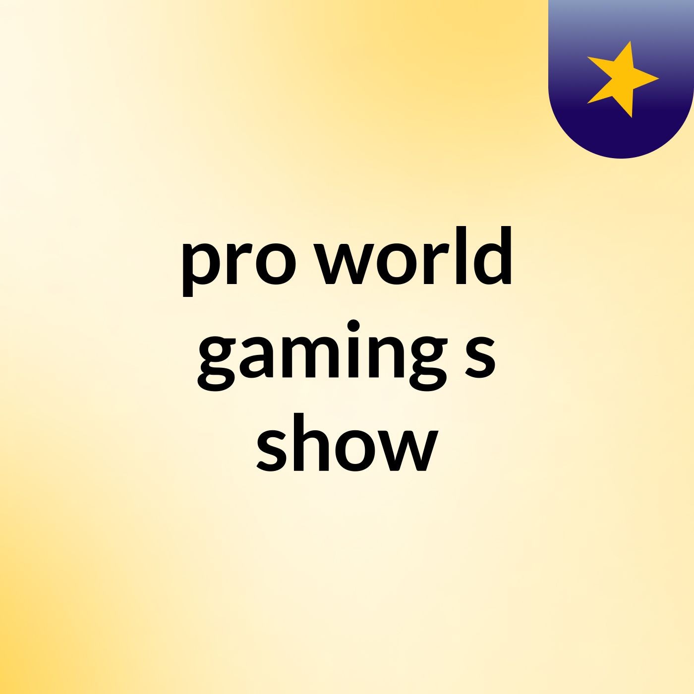 pro world gaming's show cover art