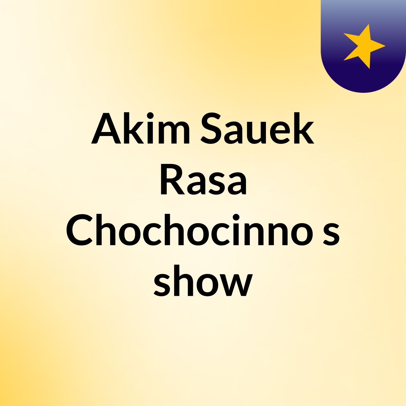 Akim Sauek Rasa Chochocinno's show