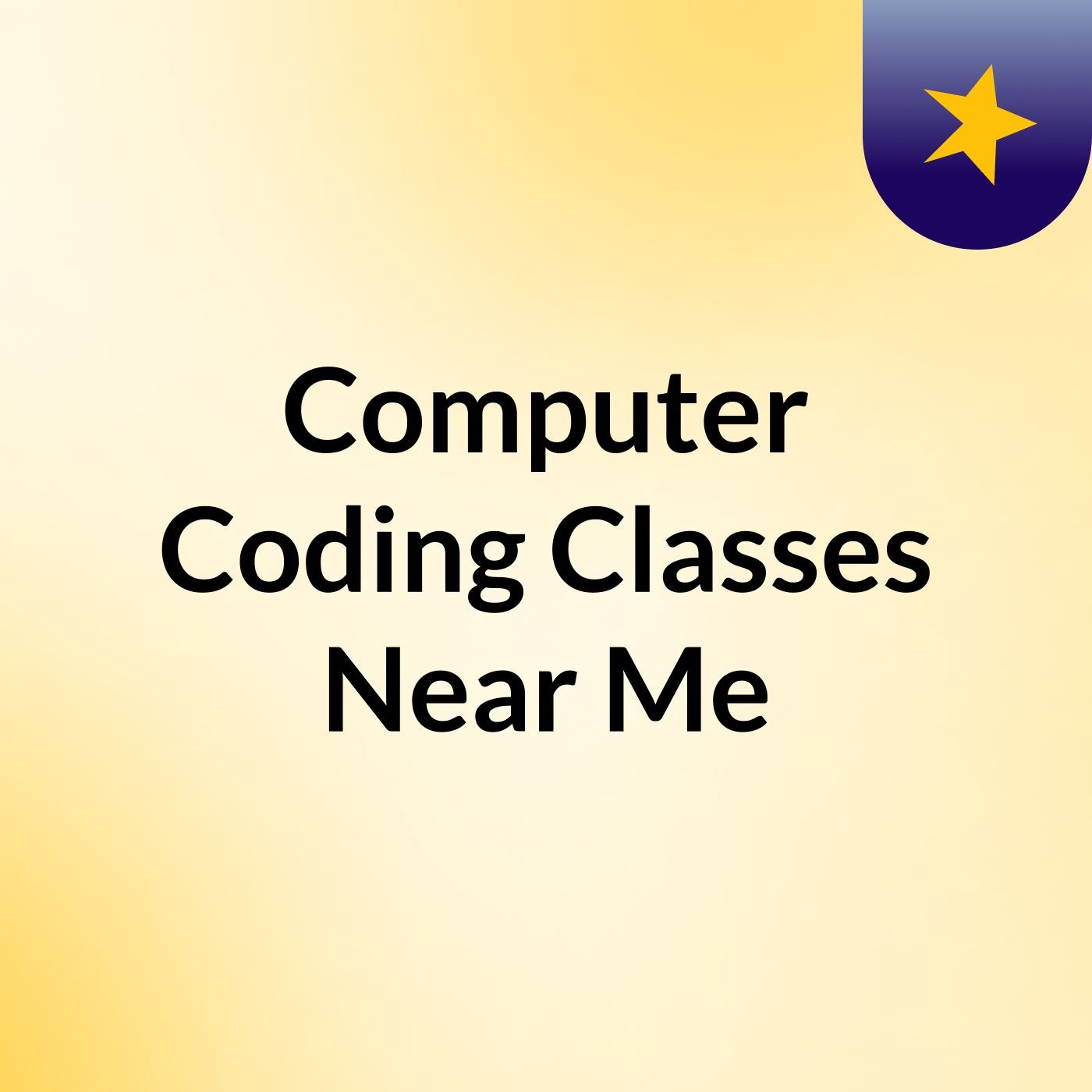 Computer Coding Classes Near Me
