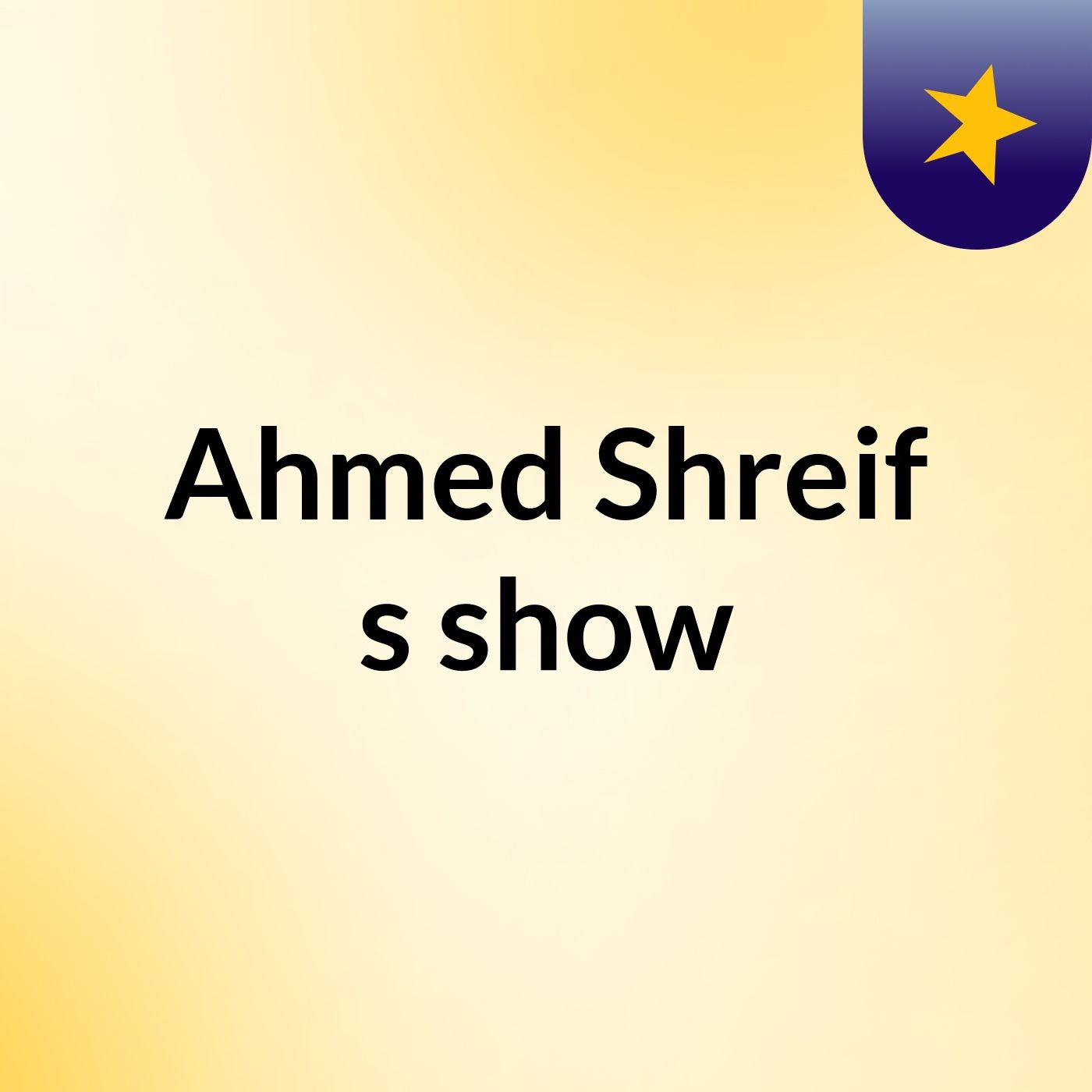 Ahmed Shreif's show