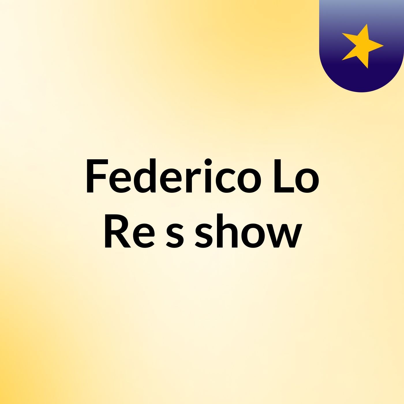 Federico Lo Re's show