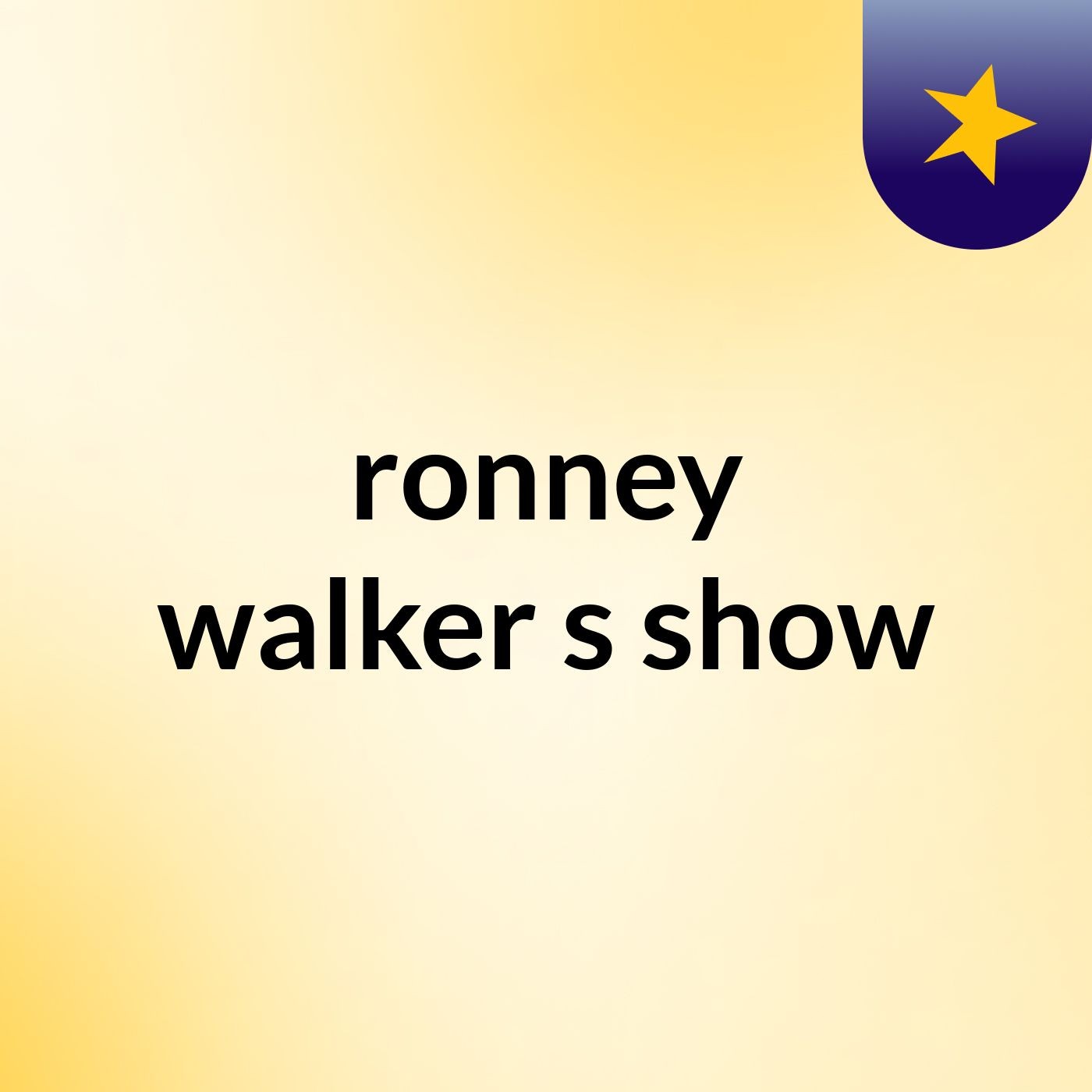 ronney walker's show