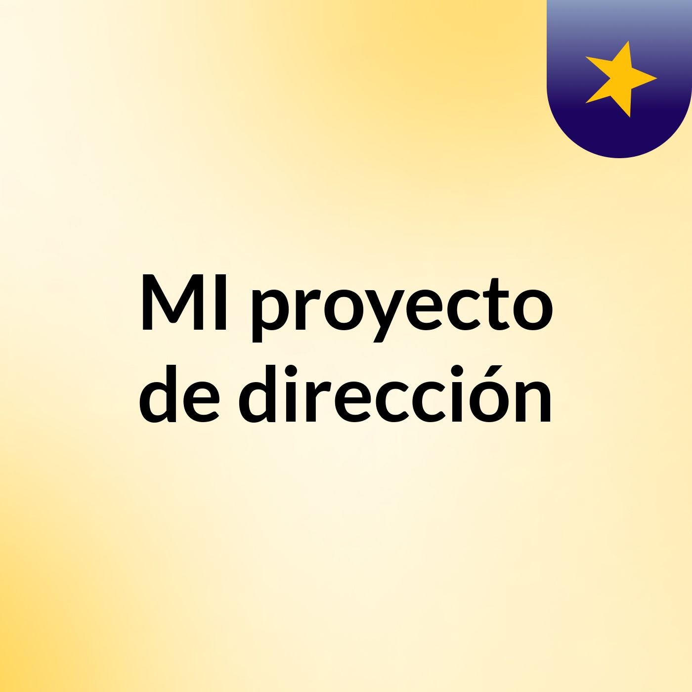MI proyecto de dirección podcast artwork