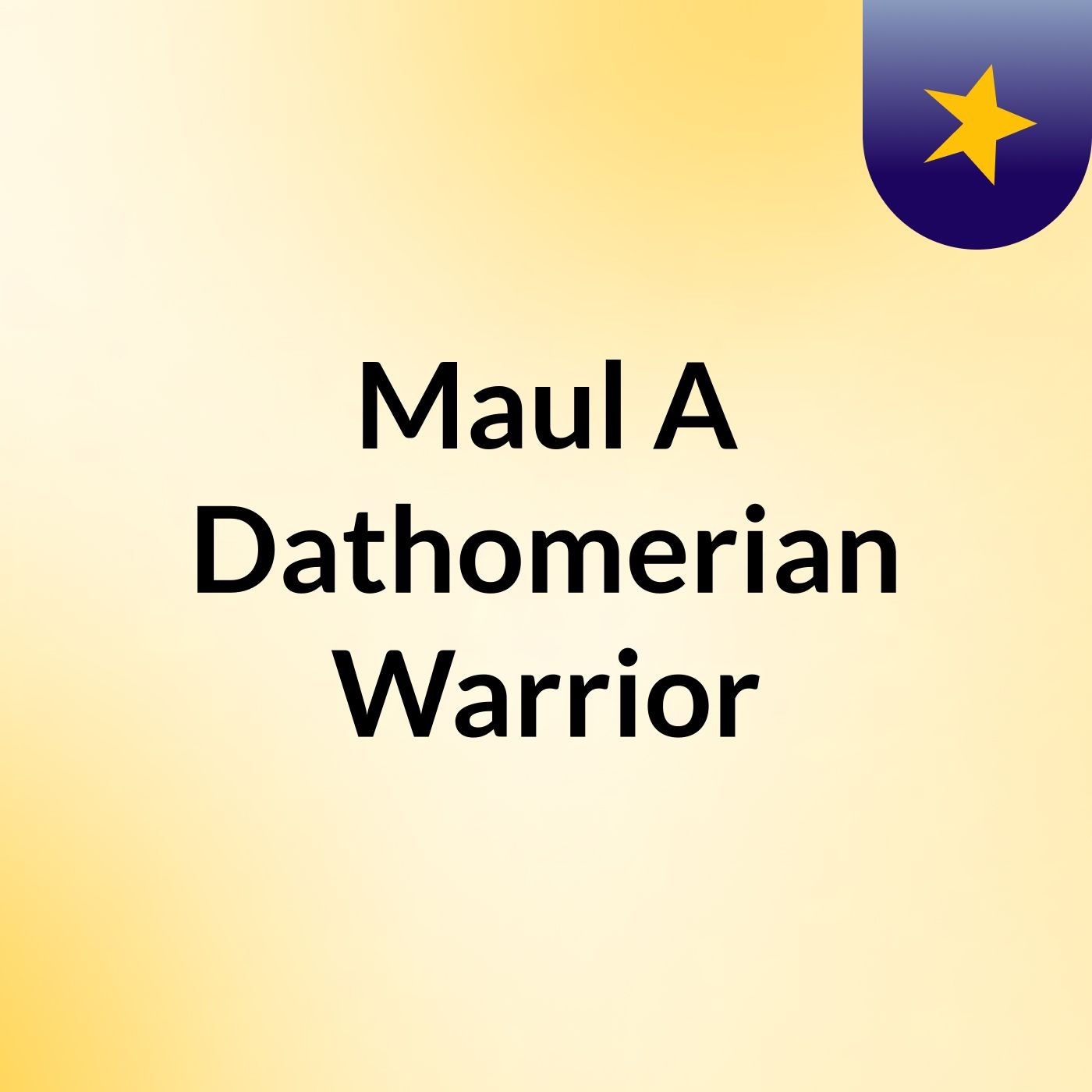 Maul A Dathomerian Warrior