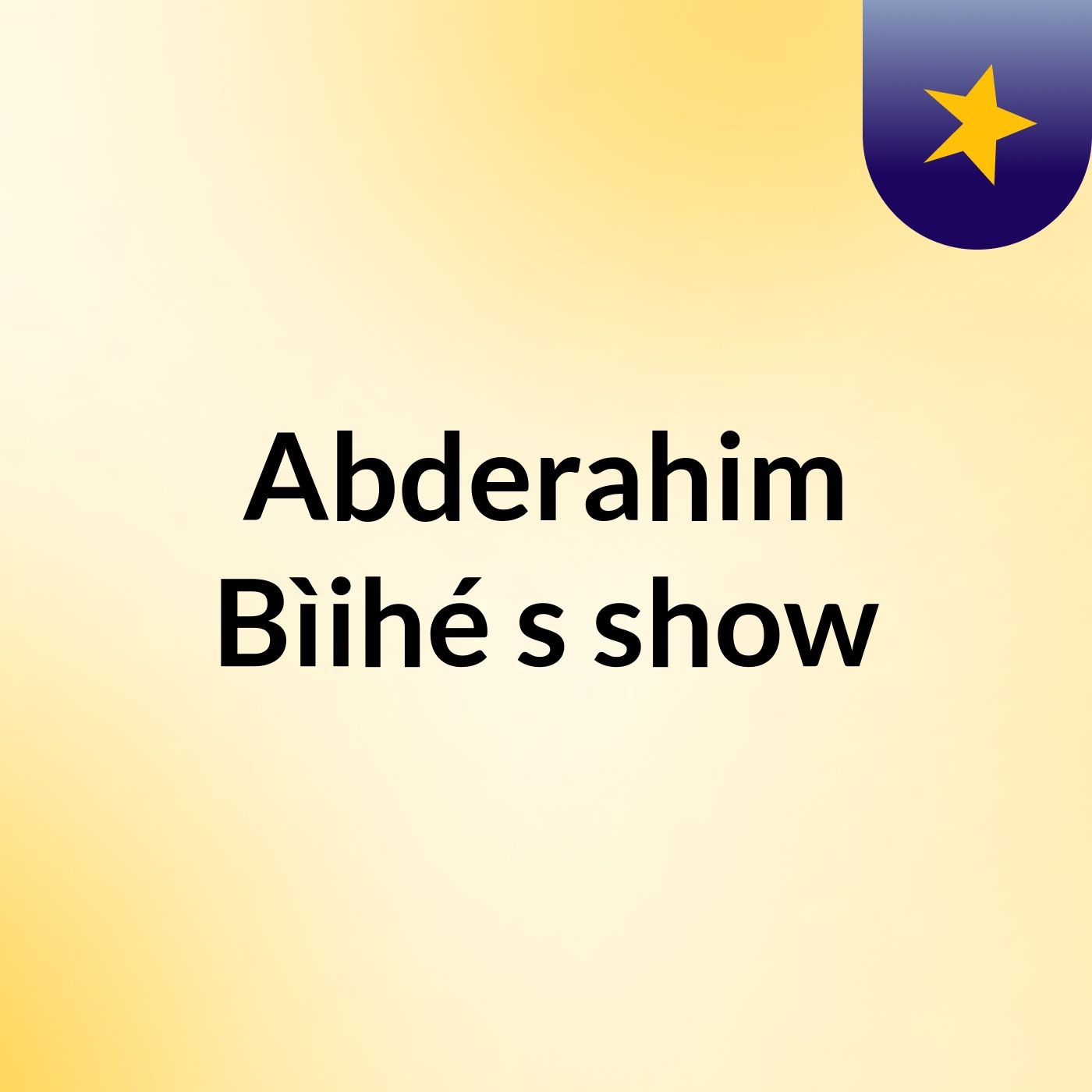 Abderahim Bìihé's show