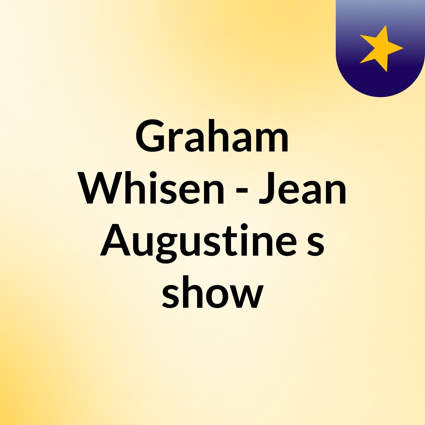 Graham Whisen - Jean Augustine's show