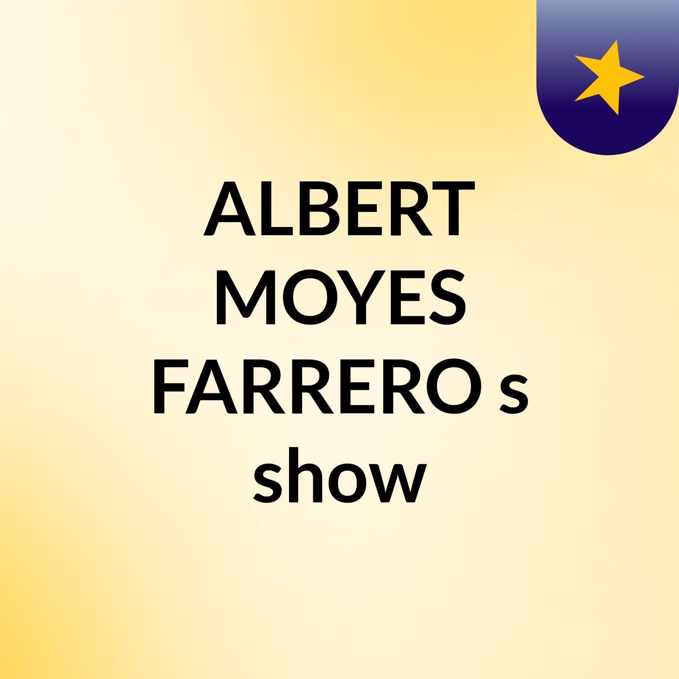 ALBERT MOYES FARRERO's show