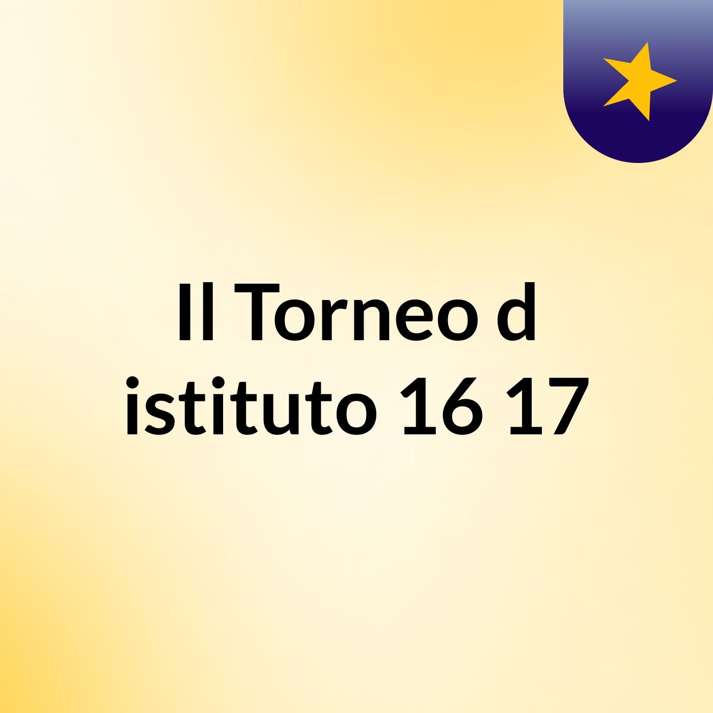 Il Torneo d'istituto 16/17 cover art