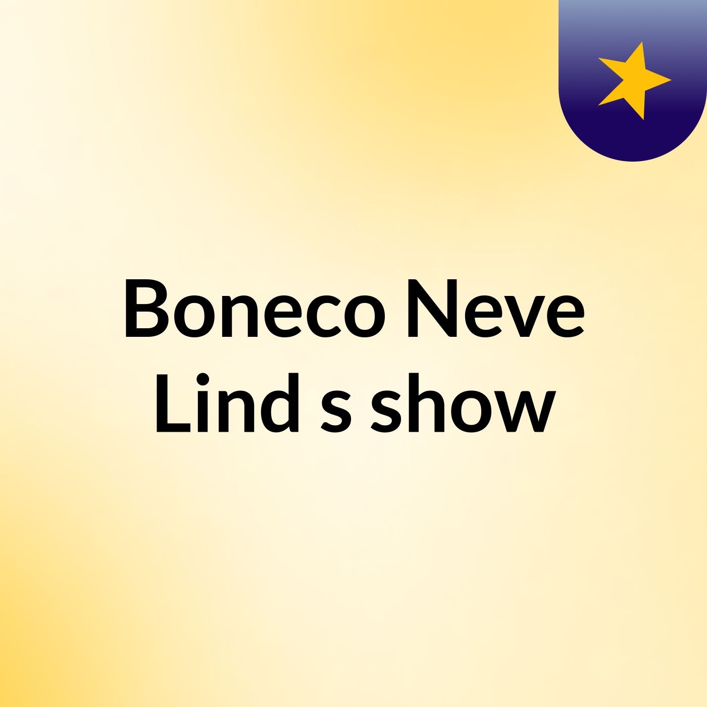 Boneco Neve Lind's show