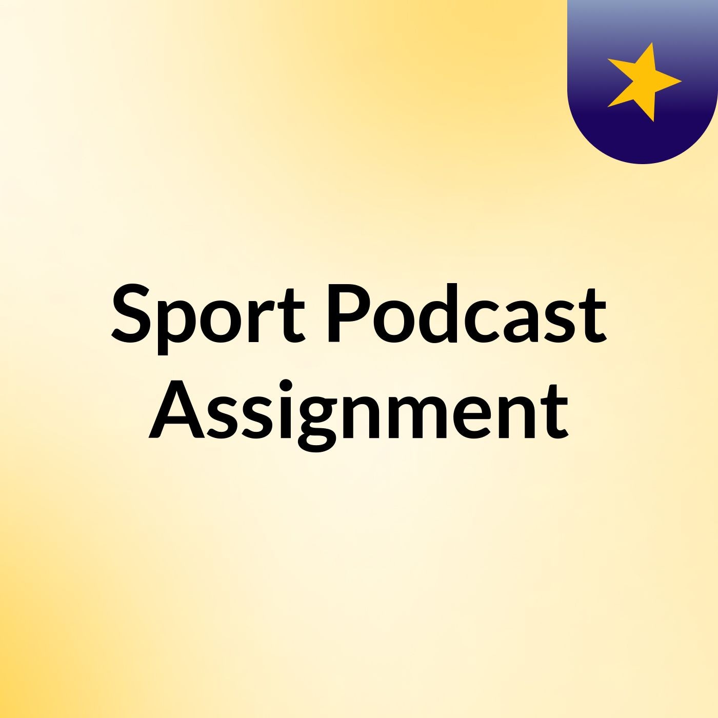 Sport Podcast Assignment