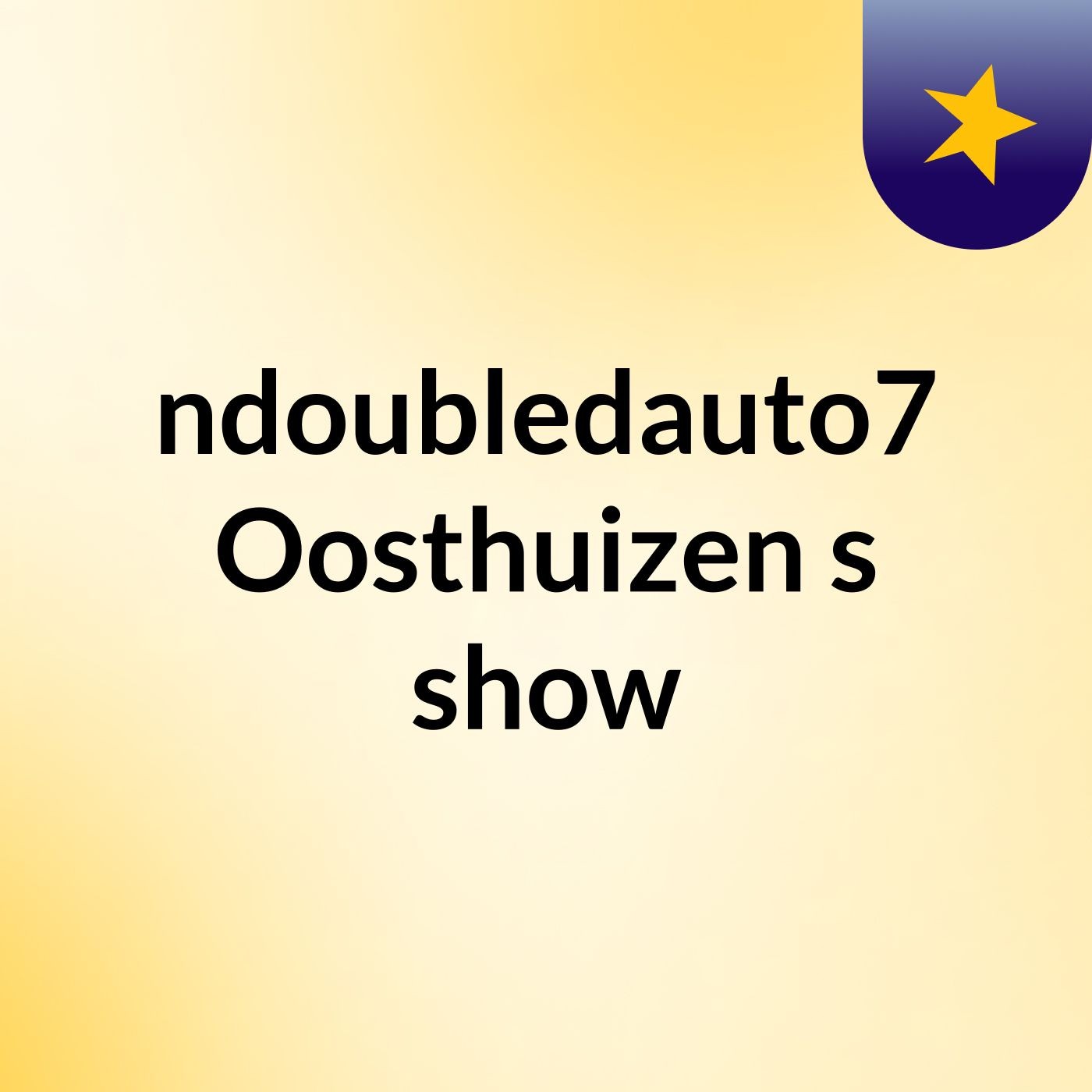 undoubledauto7o Oosthuizen's show cover art
