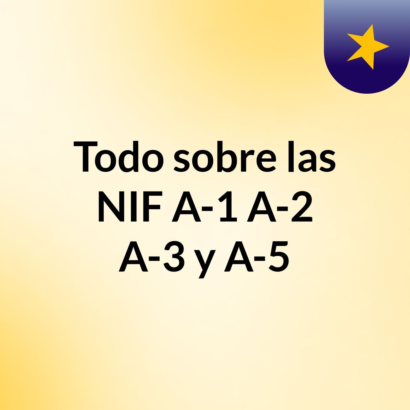 Todo sobre las NIF A-1, A-2, A-3 y A-5