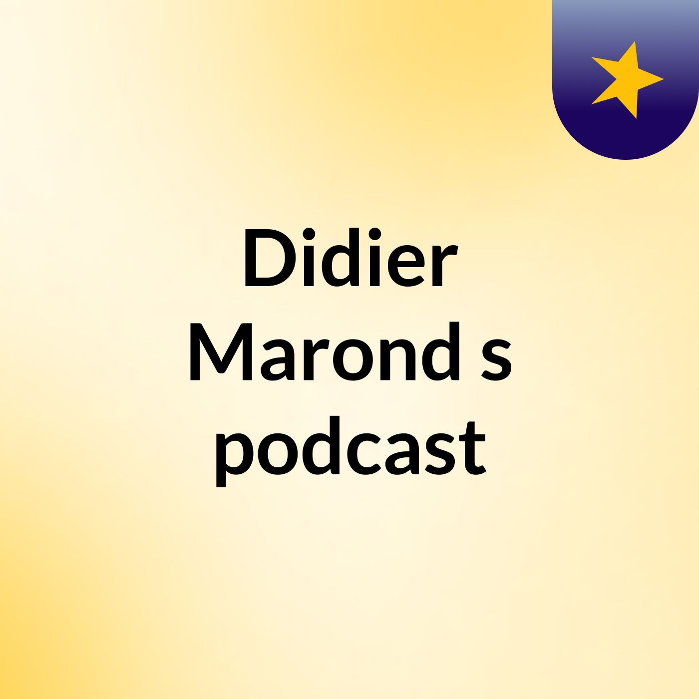 Didier Marond's podcast