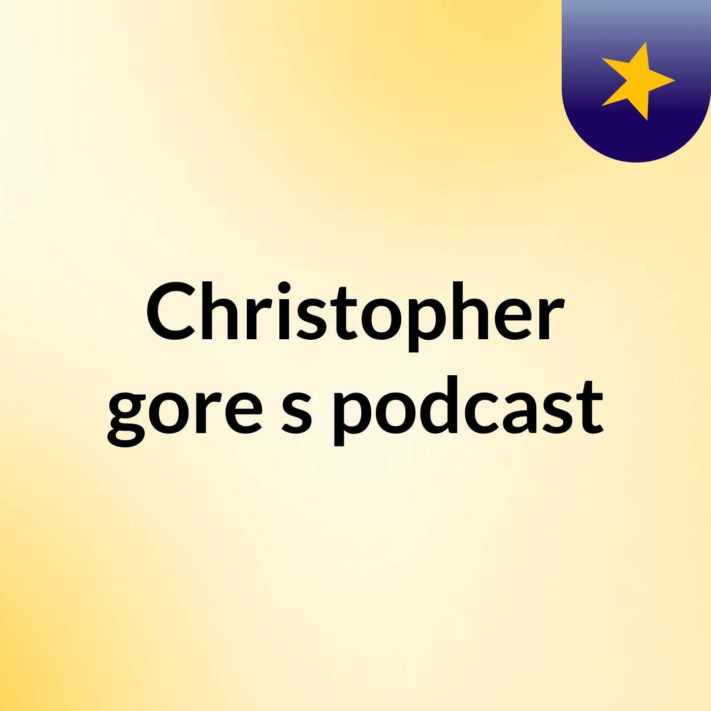 Christopher gore's podcast podcast artwork