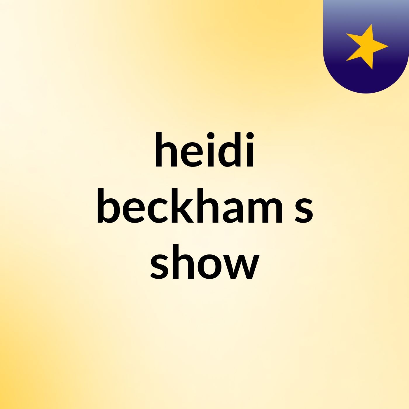heidi beckham's show