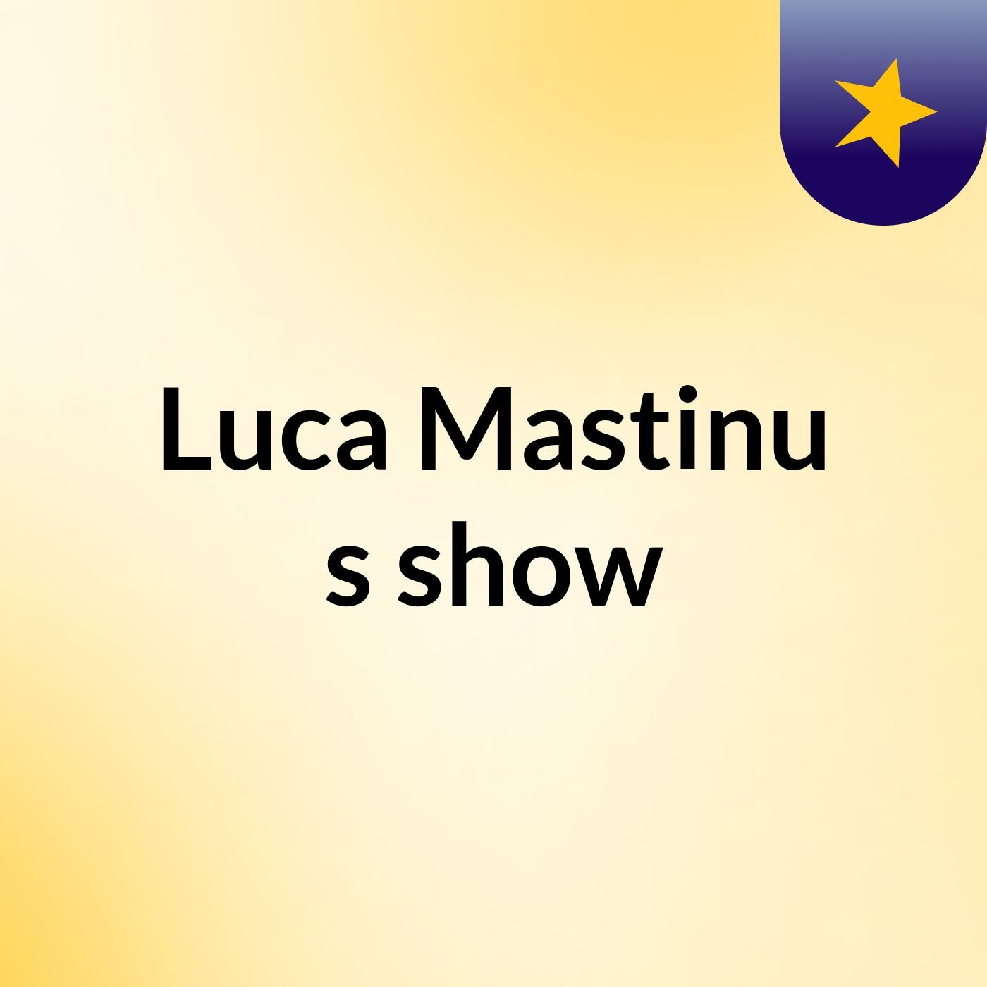 Luca Mastinu's show