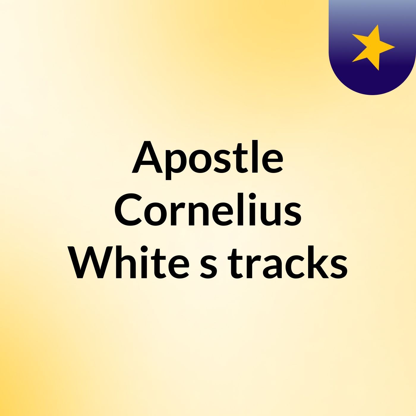 Apostle Cornelius White's tracks