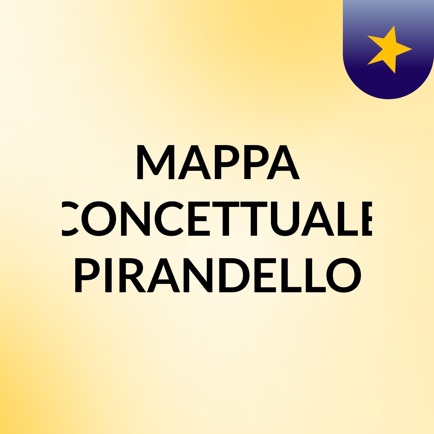 MAPPA CONCETTUALE PIRANDELLO