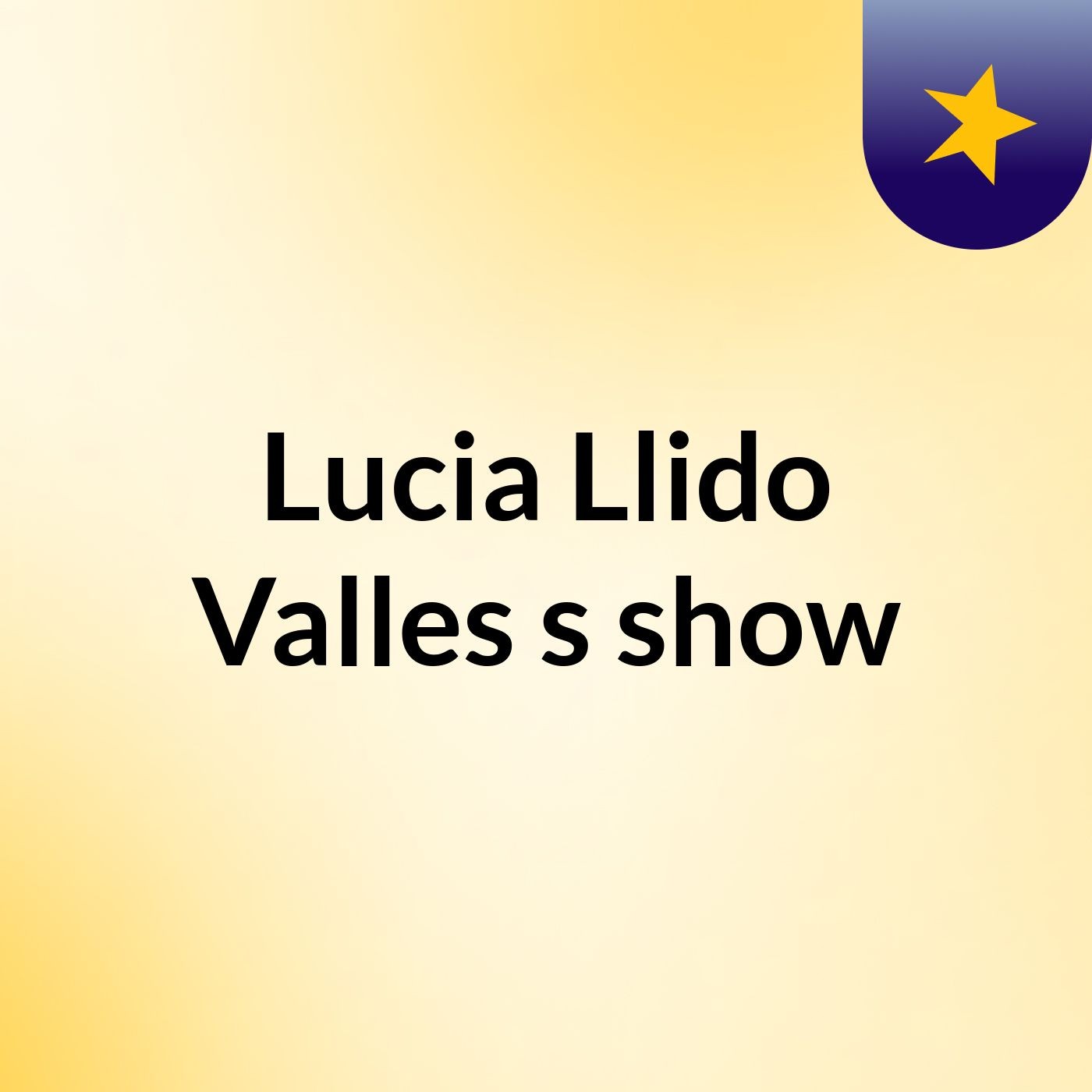 Lucia Llido Valles's show