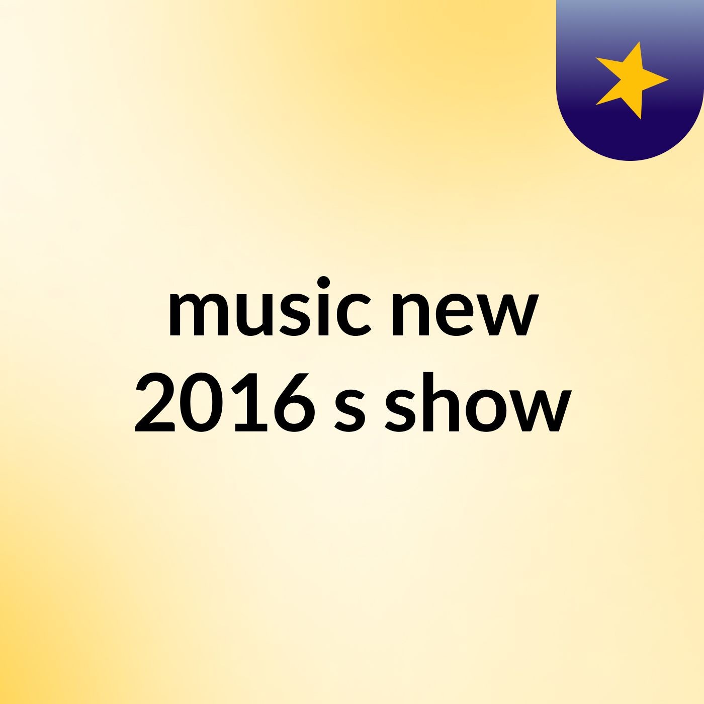 music new 2016's show cover art