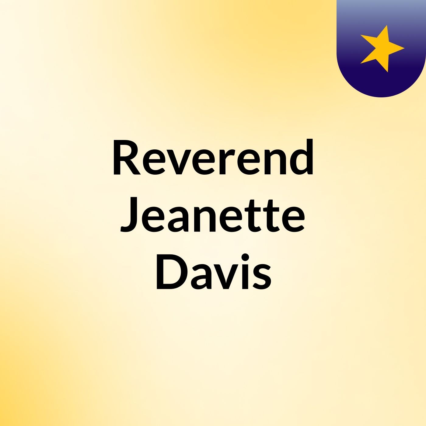 Reverend Jeanette Davis