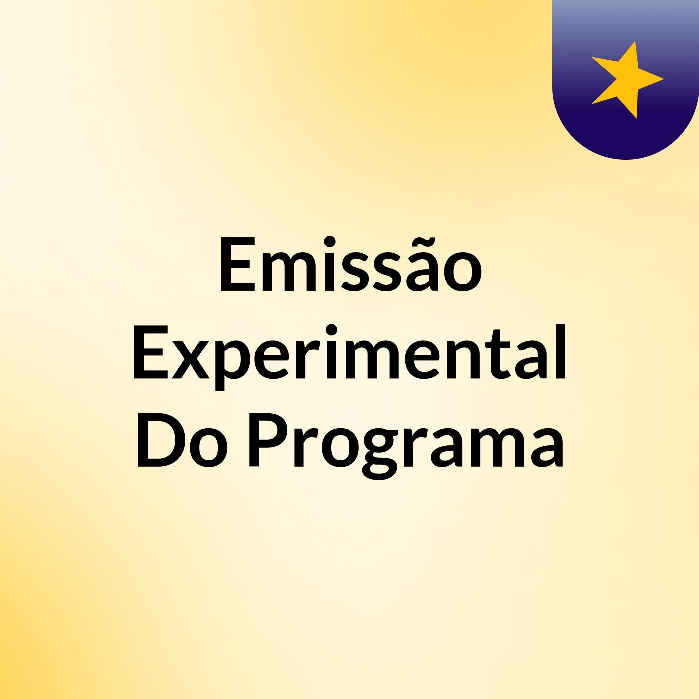 Emissão Experimental Do Programa