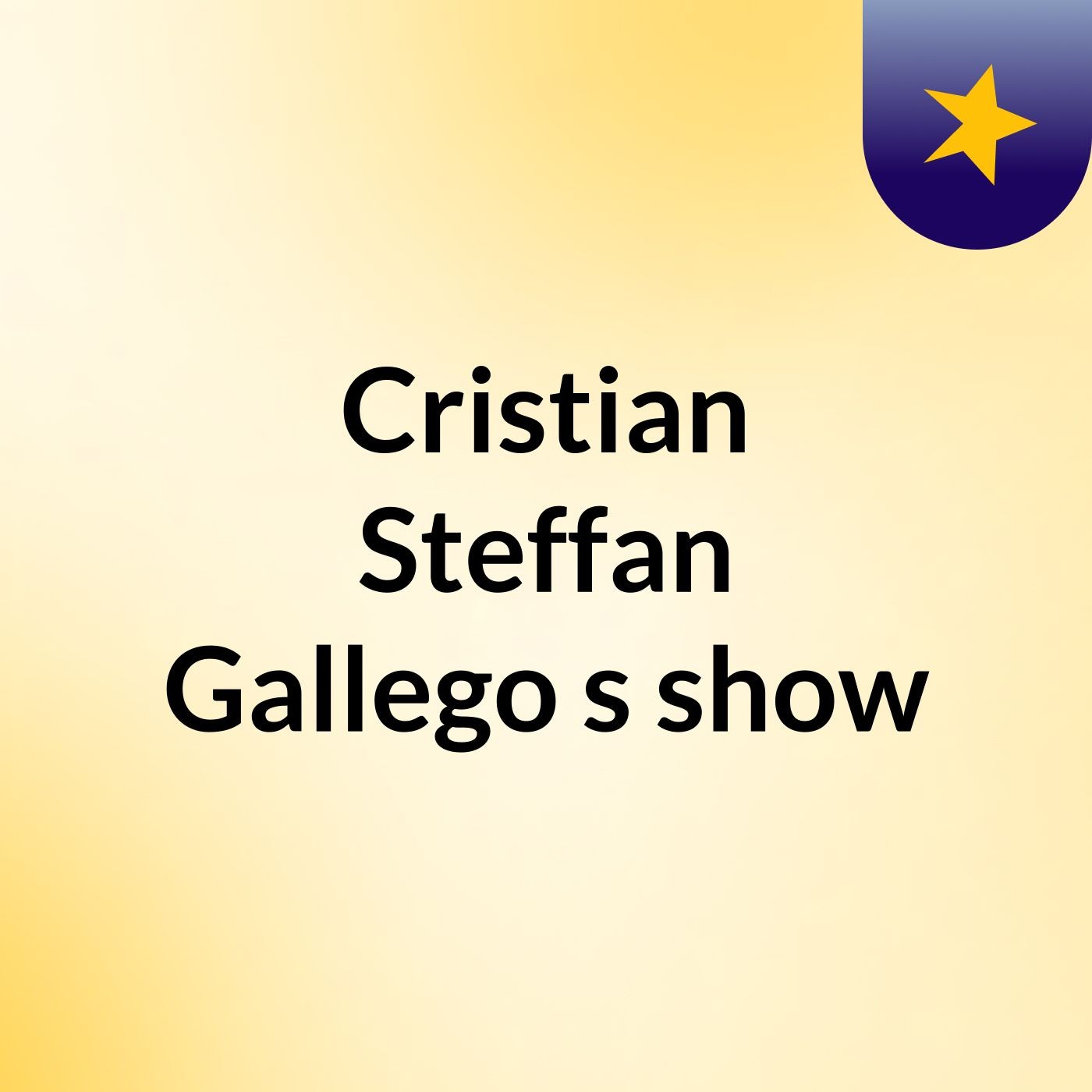 Cristian Steffan Gallego's show