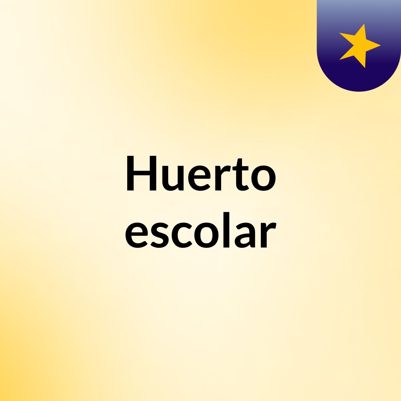 Huerto escolar podcast artwork