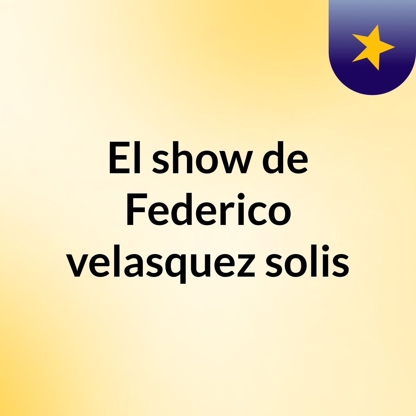 El show de Federico velasquez solis