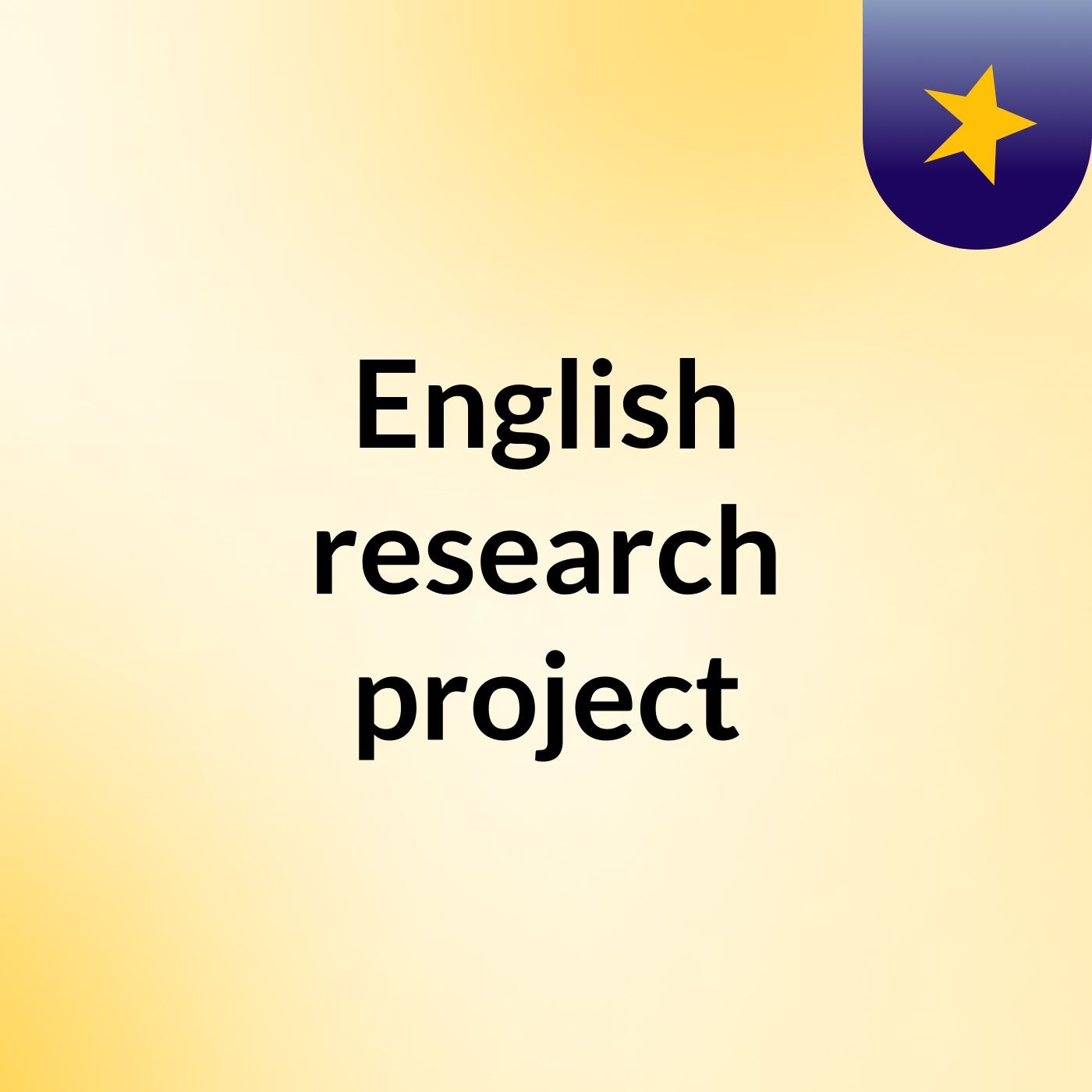 English research project podcast artwork