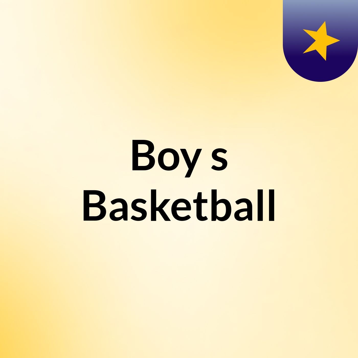Boy's Basketball