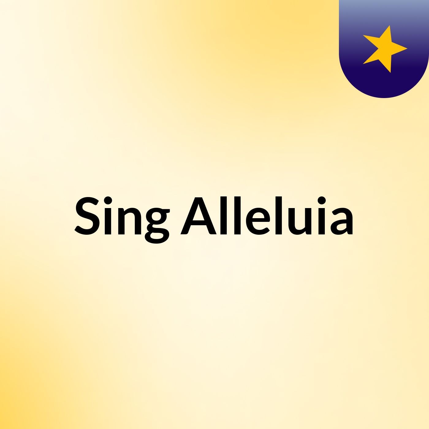 Sing Alleluia