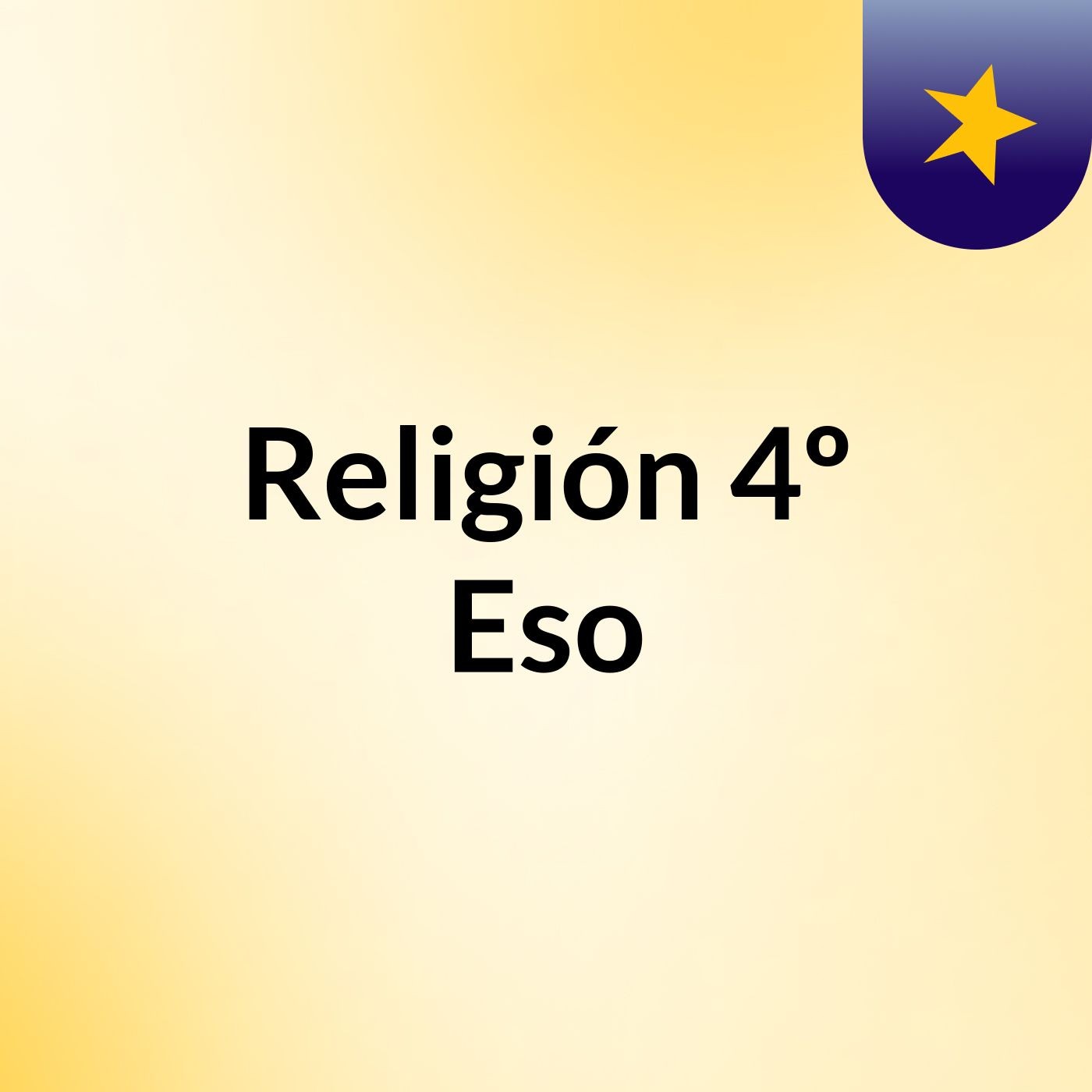 Religión 4º Eso