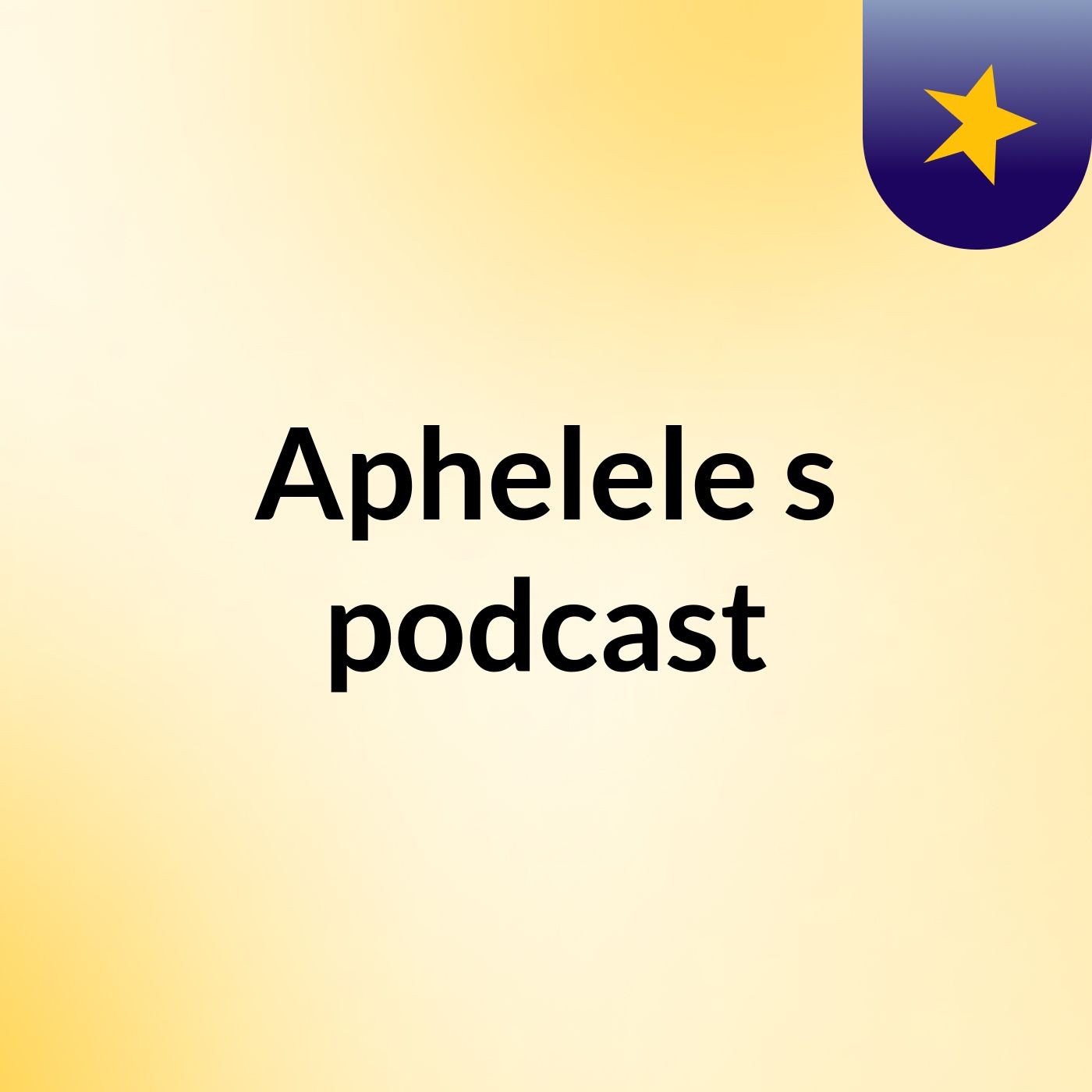 Aphelele's podcast