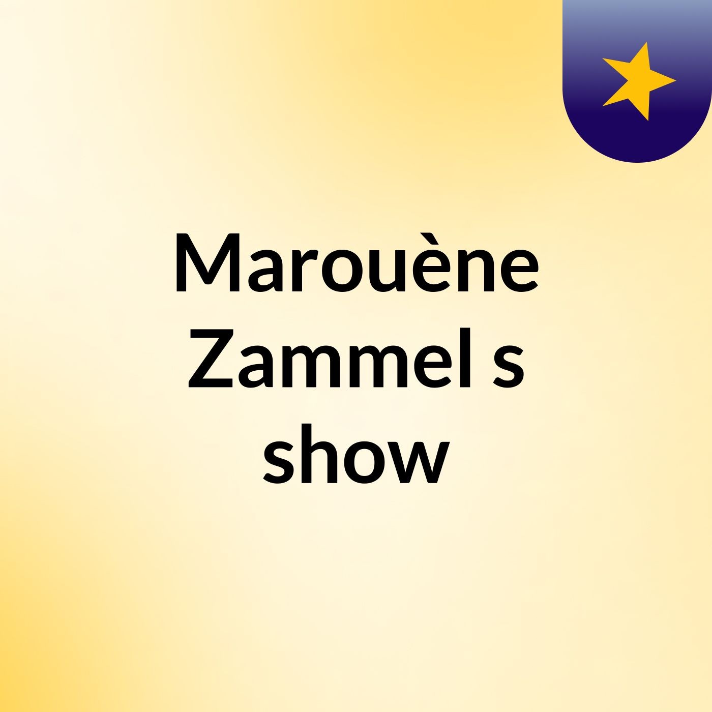 Marouène Zammel's show