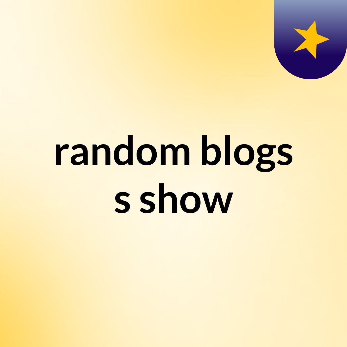 random blogs's show