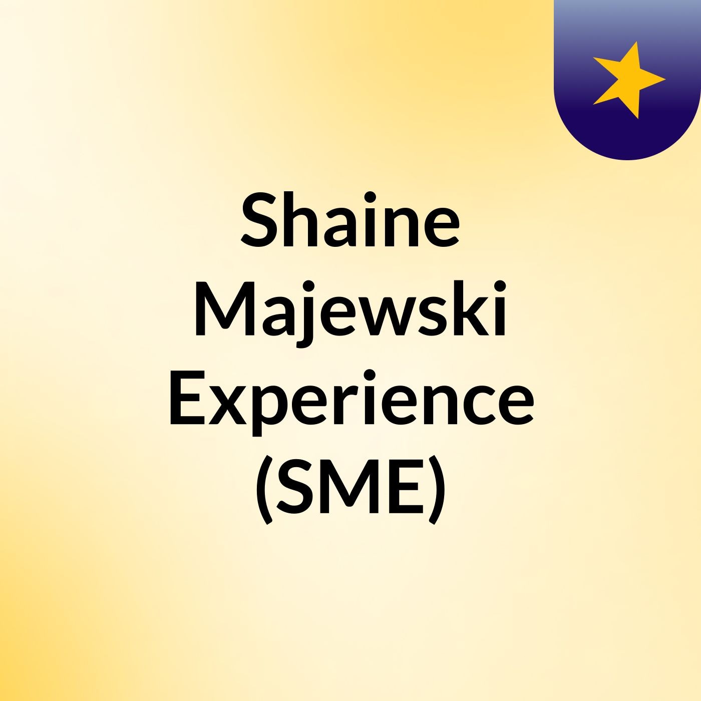 Shaine Majewski Experience (SME)