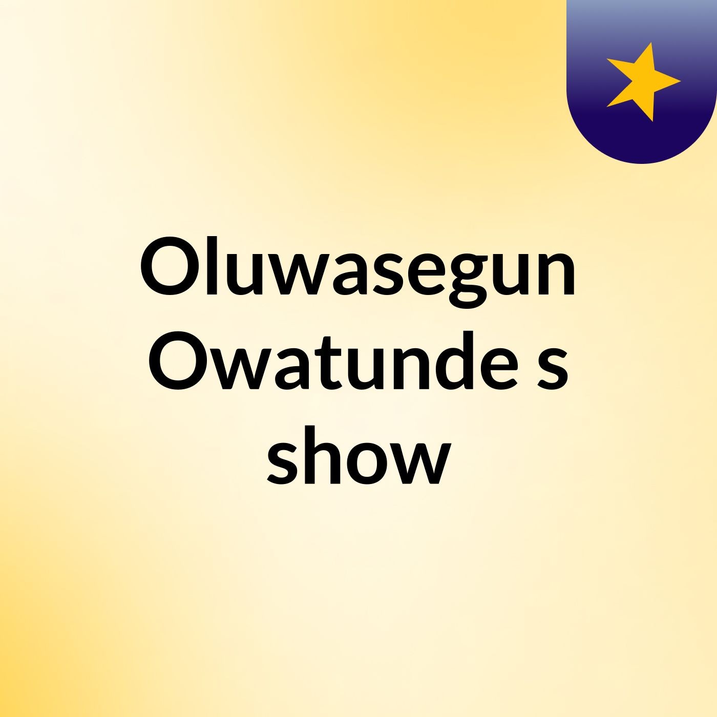 Episode 11 - Oluwasegun Owatunde's show
