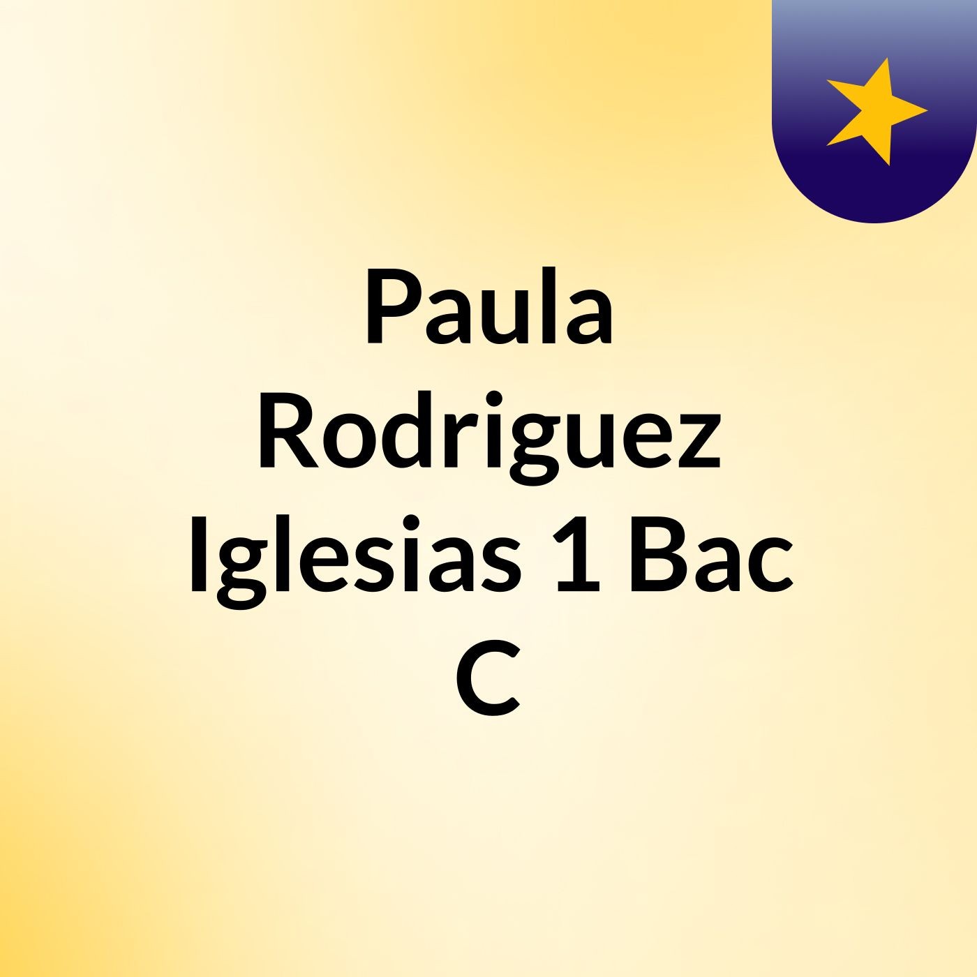 Paula Rodriguez Iglesias 1 Bac C