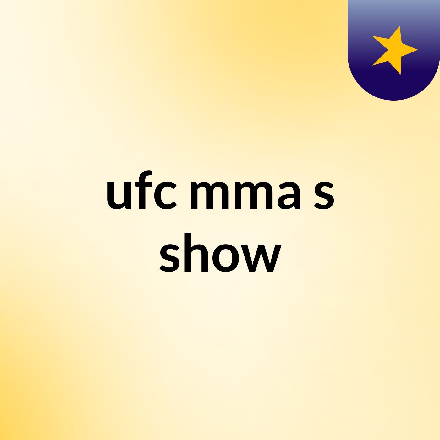 ufc mma's show