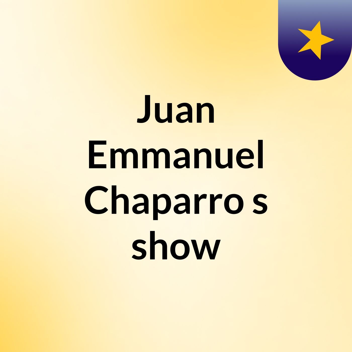 Juan Emmanuel Chaparro's show