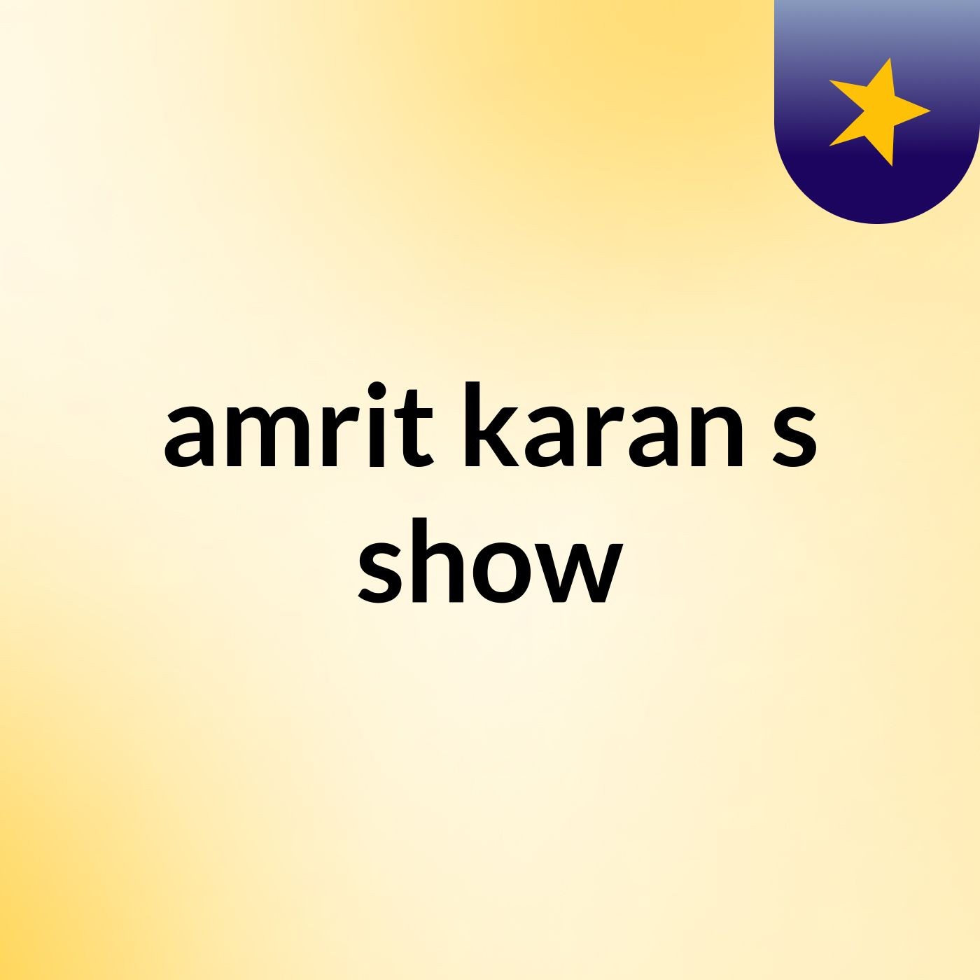 amrit karan's show cover art