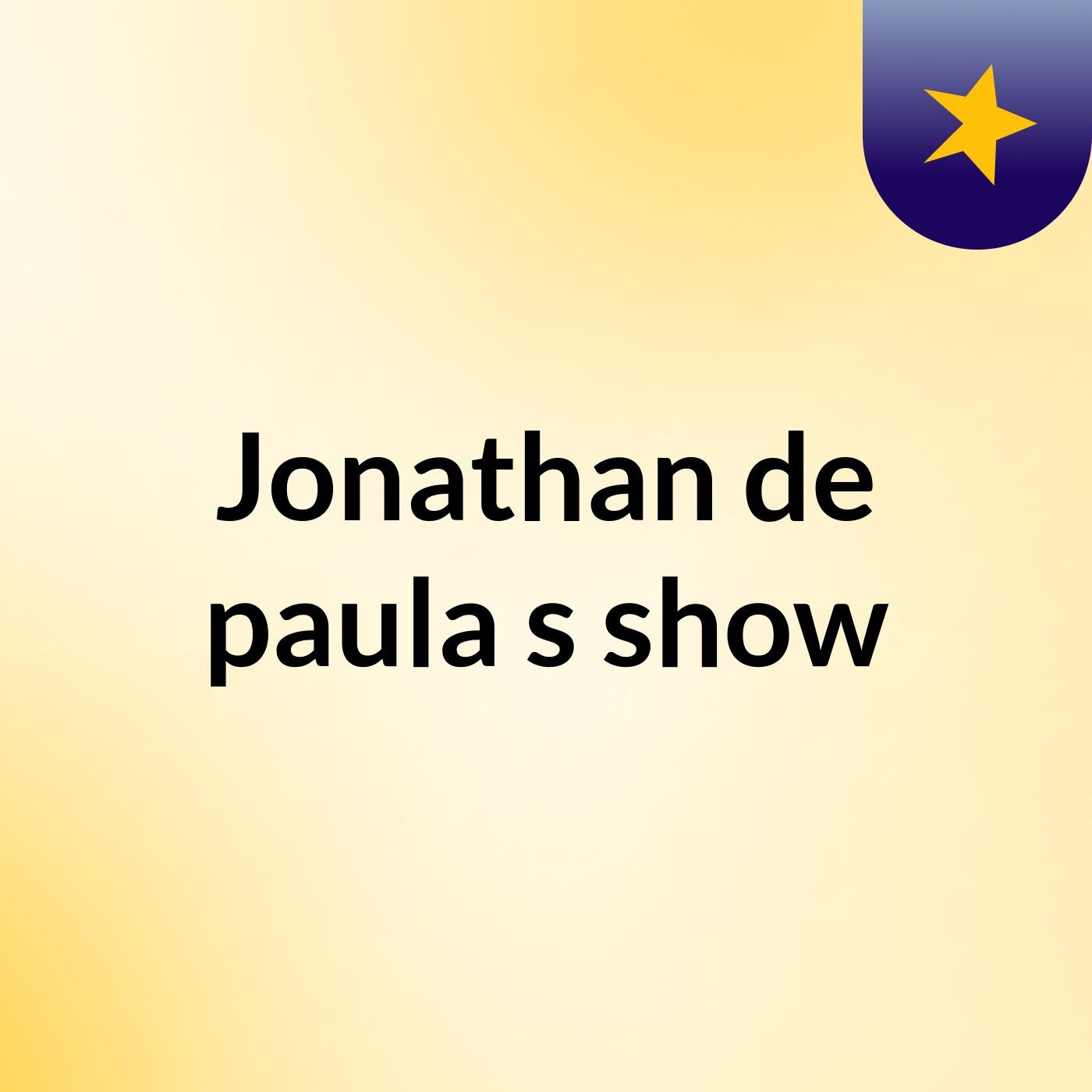 Jonathan de paula's show