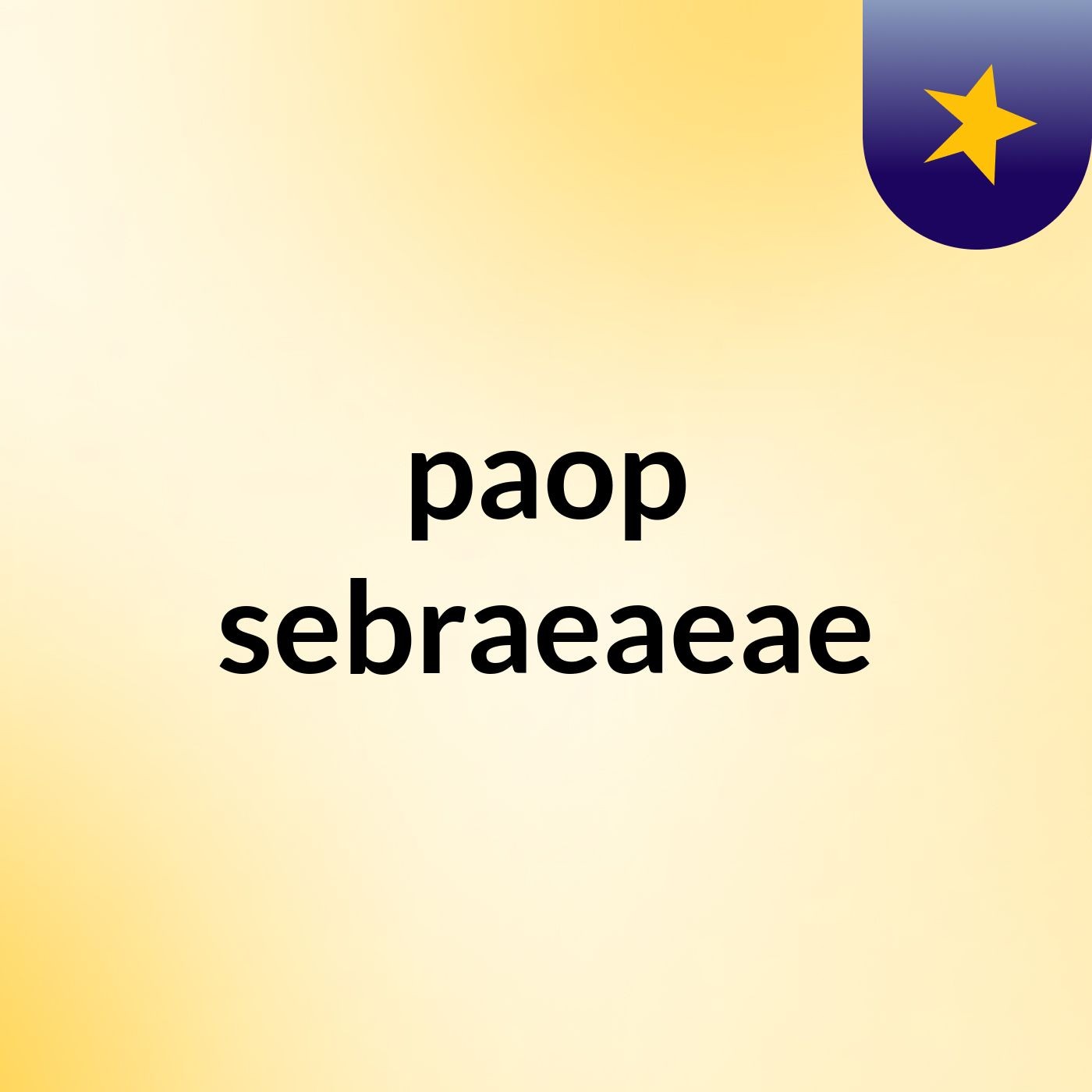paop sebraeaeae